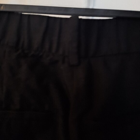Tapered Linen-blend Pants, H&M, black, size 6 - Picture 6 of 7
